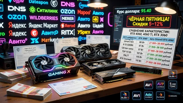 Где выгодно купить RTX 4060: цены и проверенные магазины